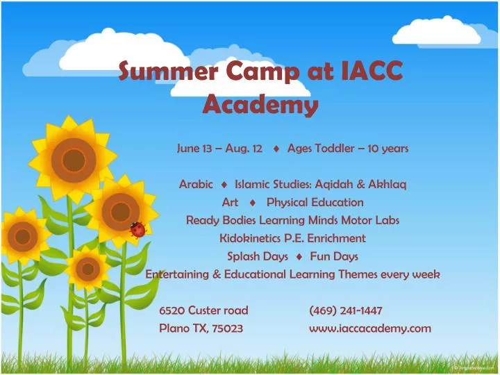 summer camp at iacc academy