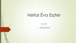 Heltai Éva Eszter
