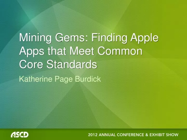 mining gems finding apple apps that meet common core standards