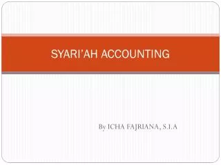 syari ah accounting