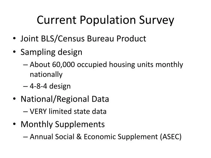 current population survey