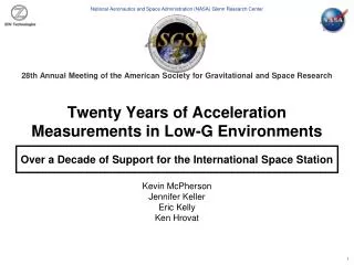 Twenty Years of Acceleration Measurements in Low-G Environments