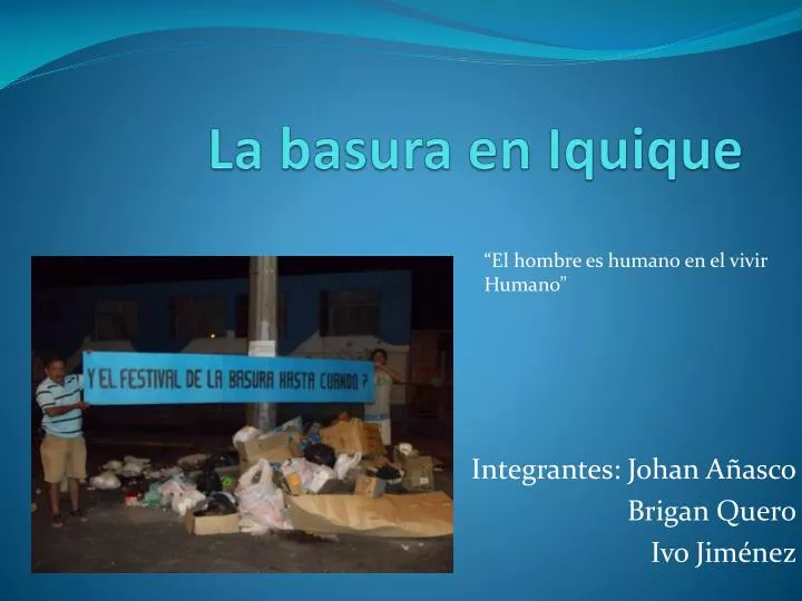 la basura en iquique