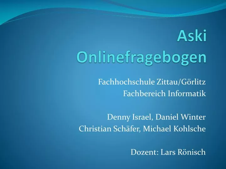 aski onlinefragebogen