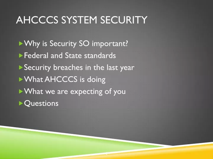ahcccs system security