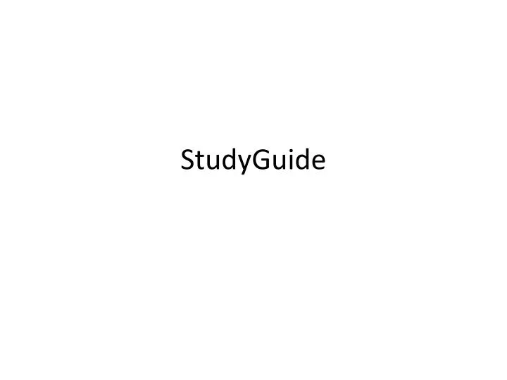 studyguide