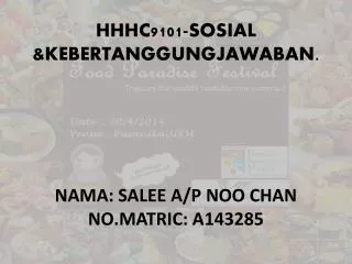 hhhc9101 sosial kebertanggungjawaban nama salee a p noo chan no matric a143285