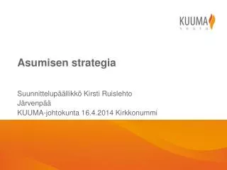 asumisen strategia