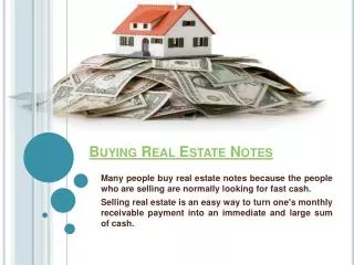 Buying Mortgage Notes