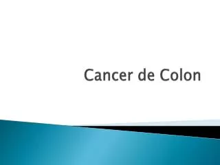 cancer de colon