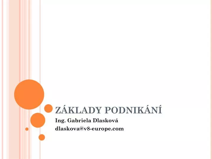 z klady podnik n