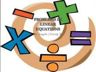 problems in linear equations