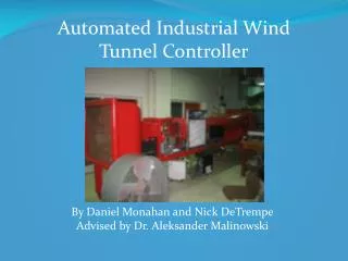 Automated Industrial Wind Tunnel Controller
