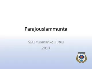 parajousiammunta