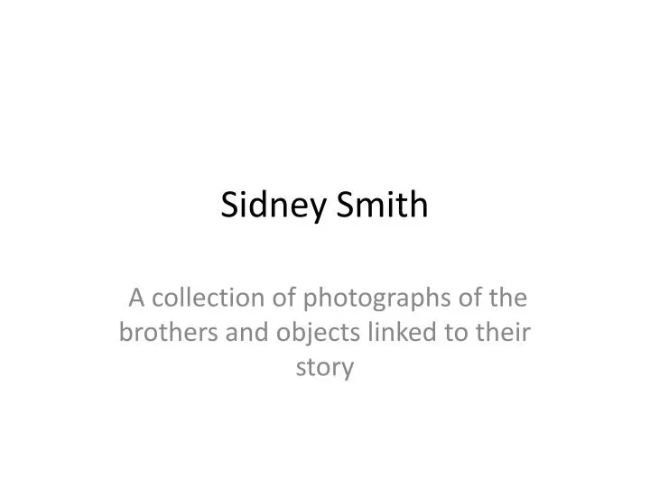 sidney smith