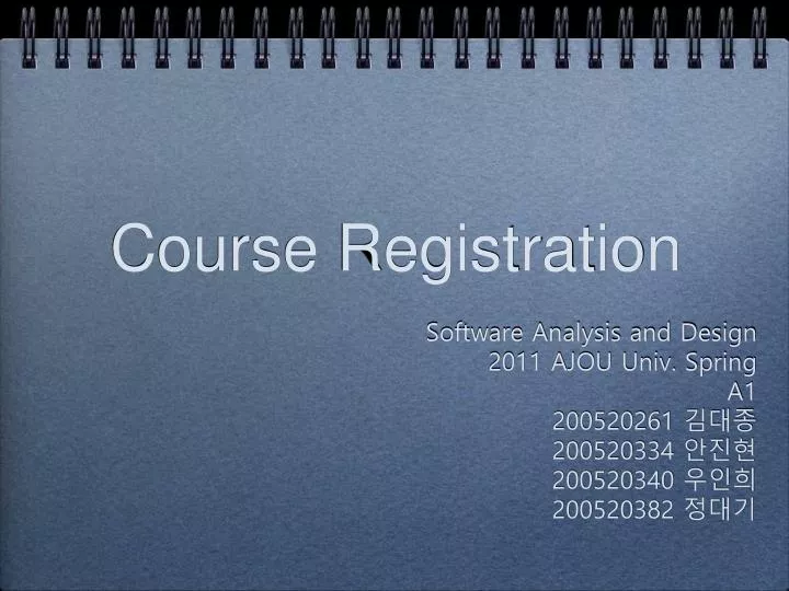 course registration