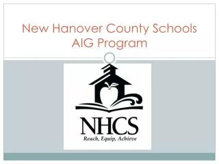 New Hanover County Schools AIG Program