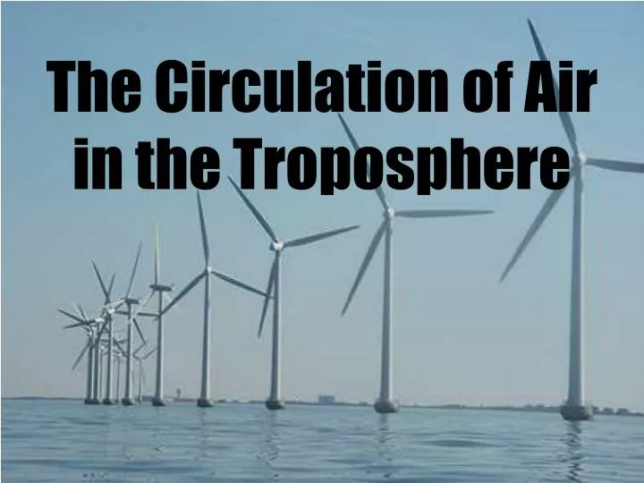 the circulation of air in the troposphere