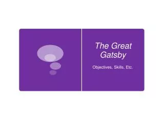 the great gatsby