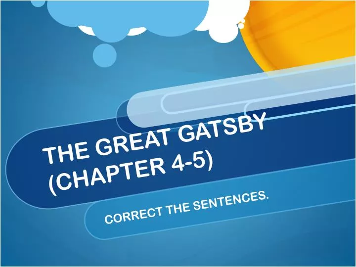 the great gatsby chapter 4 5