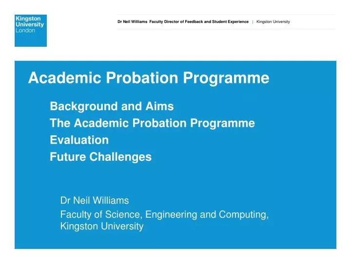 academic probation programme