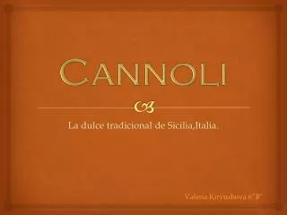 cannoli