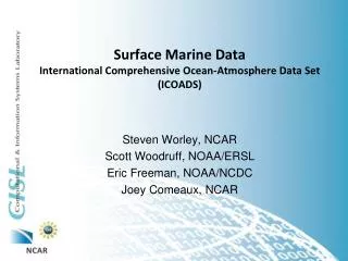 Surface Marine Data International Comprehensive Ocean-Atmosphere Data Set (ICOADS)