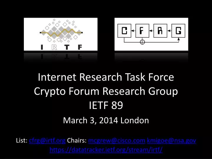 internet research task force crypto forum research group ietf 89