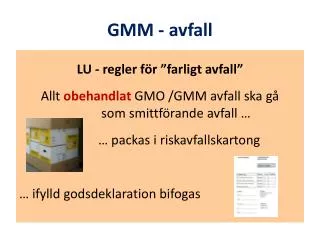 gmm avfall