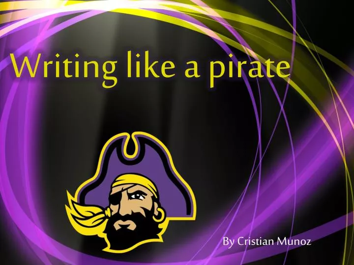 writing like a pirate