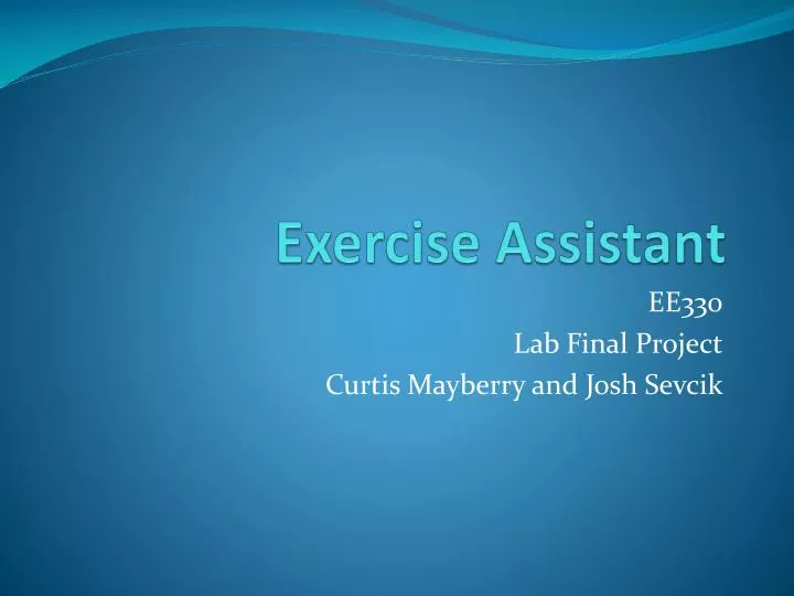 exercise assistant