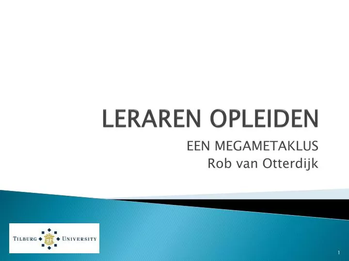 leraren opleiden