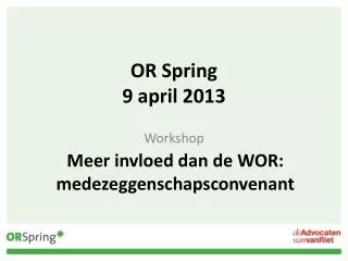 or spring 9 april 2013