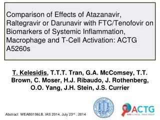 Abstract WEAB0106LB, IAS 2014, July 23 rd , 2014