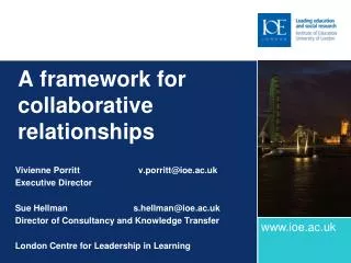 A framework for collaborative relationships