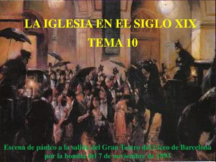 la iglesia del siglo xix