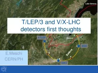 T/LEP/3 and V/X-LHC detectors first thoughts