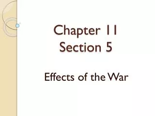 Chapter 11 Section 5