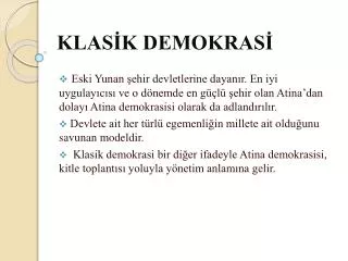 klas k demokras