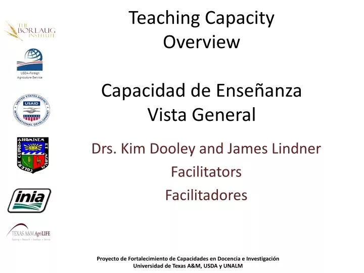 teaching capacity overview capacidad de ense anza vista general
