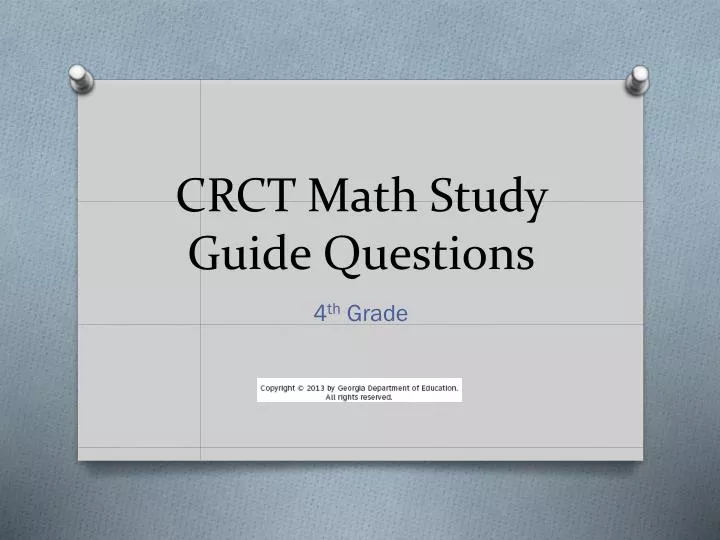 crct math study guide questions