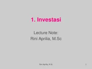 1 investasi