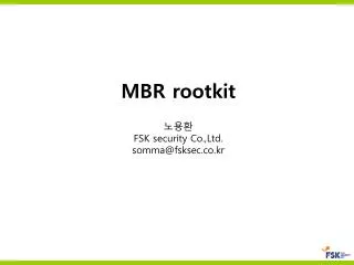 MBR rootkit