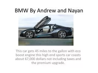 BMW By Andrew and Nayan