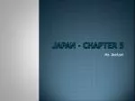 Japan – Chapter 5 - slide 1