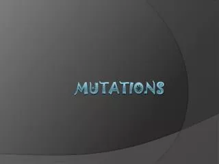 mutations