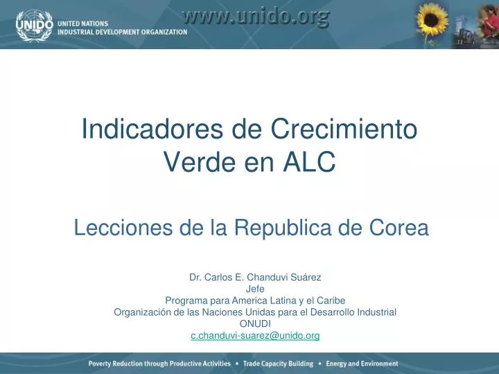 indicadores de crecimiento verde en alc