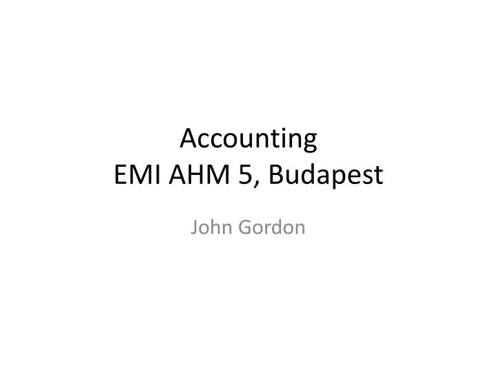 accounting emi ahm 5 budapest
