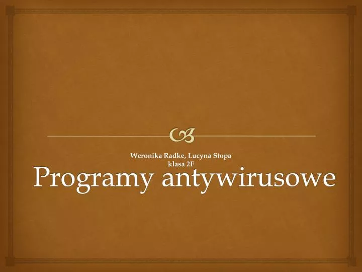 programy antywirusowe