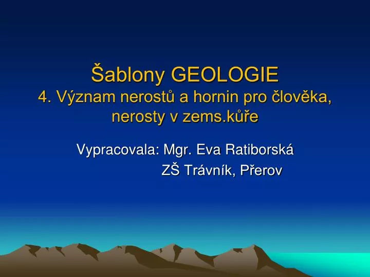 ablony geologie 4 v znam nerost a hornin pro lov ka nerosty v zems k e